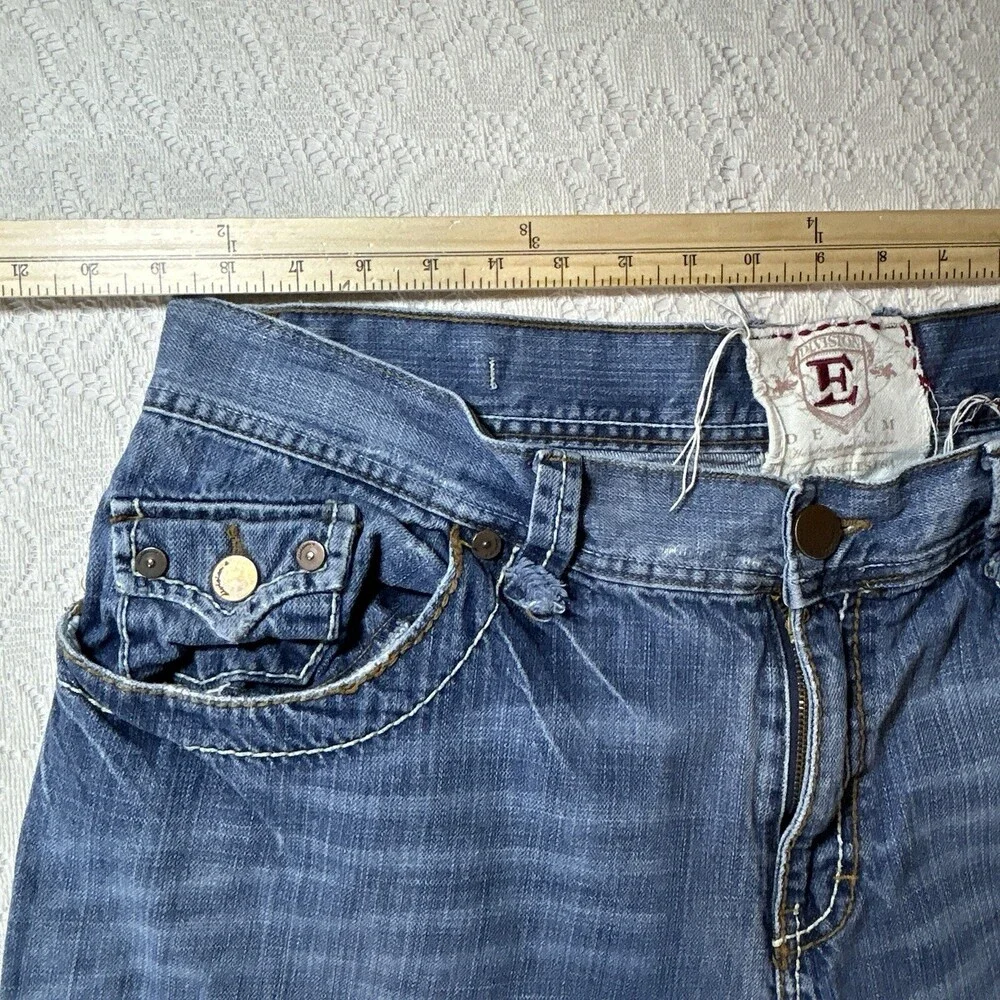 Division E Mens Distressed Embroidered Jeans Size 40x34 Los Angeles, USA Trend